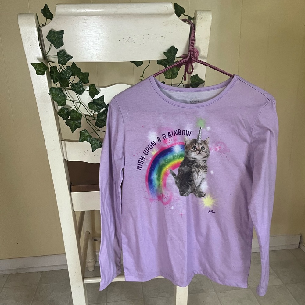 Unicorn Kitten Kids Pajama Shirt